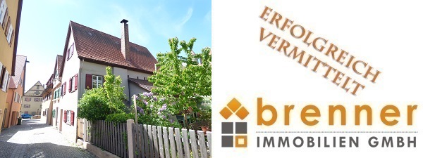 Erfolgreich vermittelt: Historisches Altstadthaus mit kleinem Garten in 91550 Dinkelsbühl / Mittelfranken