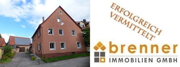 Erfolgreich vermittelt: Großzügiges, renovierungsbedürftiges Anwesen mit Scheune in 91744 Weiltingen / Mittelfranken