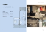 CubeLIVING A Plan - Erstbezug: Voll möbliertes Appartement: CUBE LIVING A