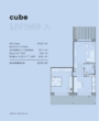 CubeLIVING A Grundriss - Erstbezug: Voll möbliertes Appartement: CUBE LIVING A