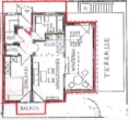 Grundriss - Helle, großzügige 2,5 Zimmer Wohnung mit EBK, Wintergarten, Terrasse, Carport